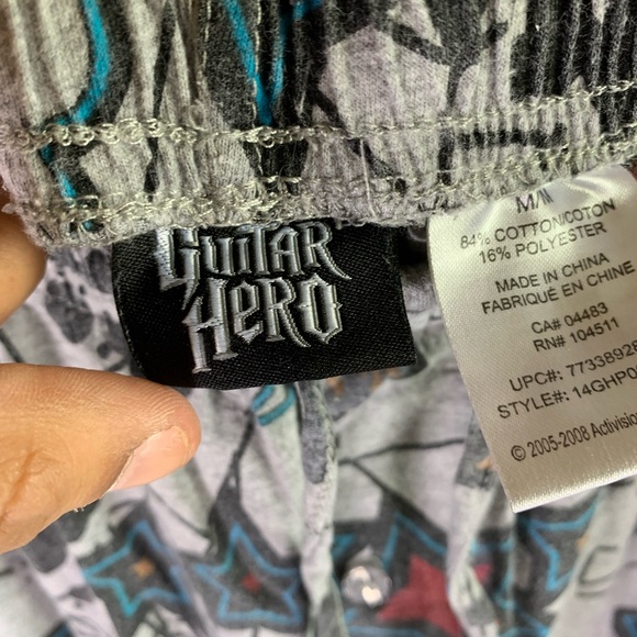 RARE Y2K guitar hero Pajama pants - Picture 4 of 7